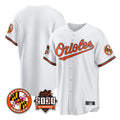 B.Orioles ## Orioles Blank Player White 30th Anniversary of 2131 Home Game Edoa Stitched Jerseys