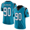 C.Panthers #90 Julius Peppers Player Blue Vapor Untouchable Limited Game Edoa Stitched Jerseys