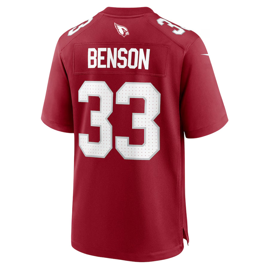 A.Cardinals #33 Trey Benson Player Cardinal Home Game Edoa Stitched Jerseys