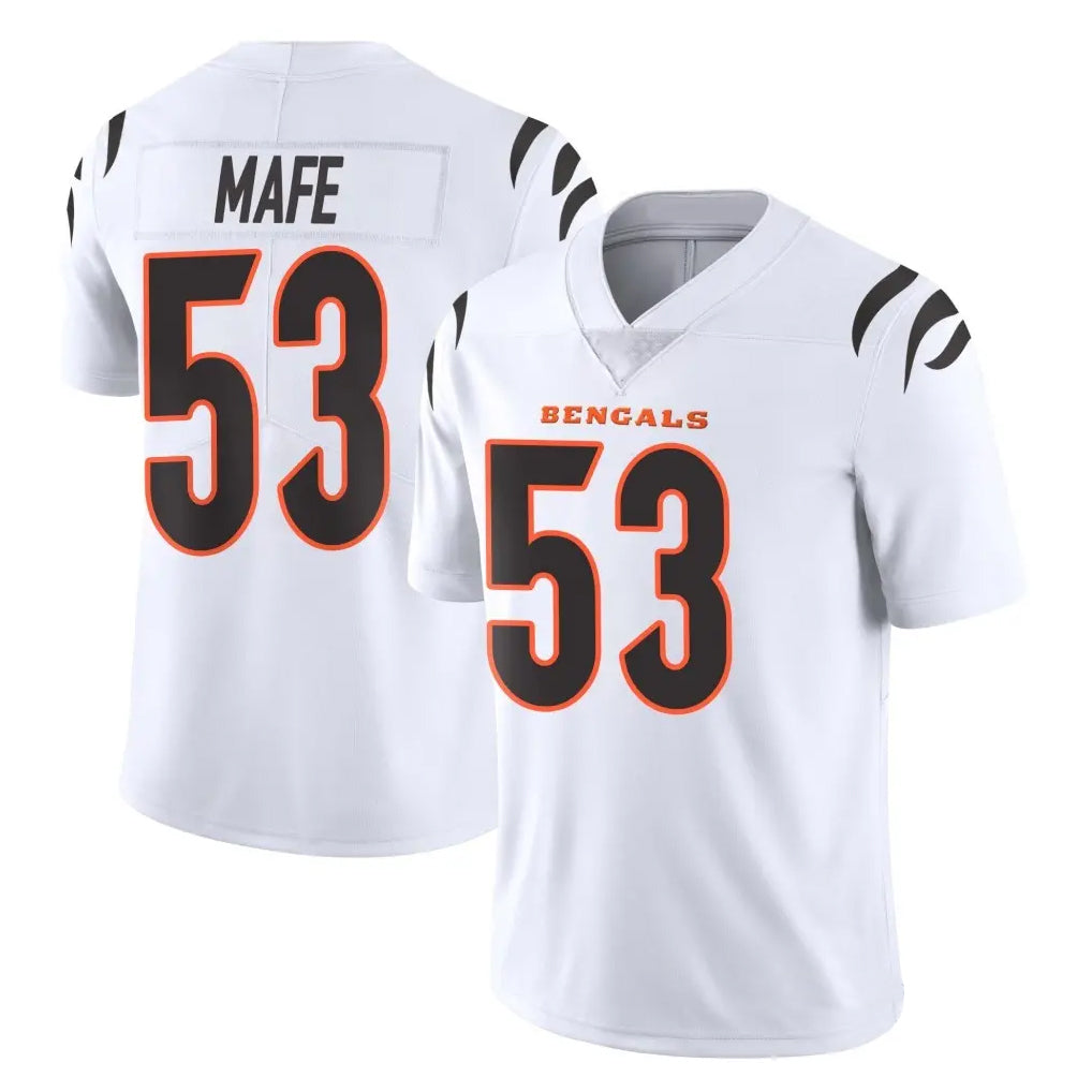 C.Bengals #53 Boye Mafe Player White Vapor Untouchable Limited Home Game Edoa Stitched Jerseys