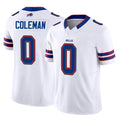 B.Bills #0 Keon Coleman Player White Vapor F.U.S.E. Jersey Limited Home Game Edoa Stitched Jerseys