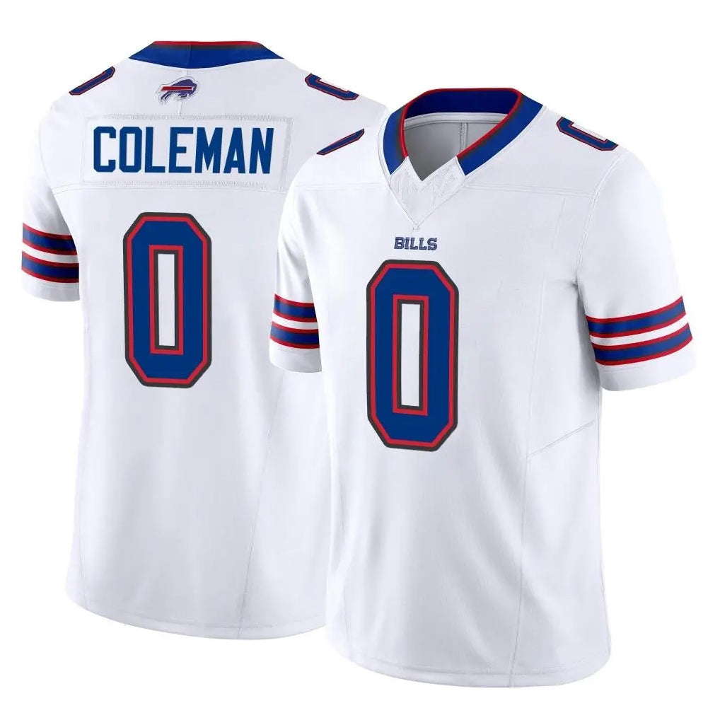 B.Bills #0 Keon Coleman Player White Vapor F.U.S.E. Jersey Limited Home Game Edoa Stitched Jerseys