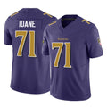 B.Ravens #71 Olaivavega Ioane Player Purple Vapor F.U.S.E. Limited Game Edoa Stitched Jerseys