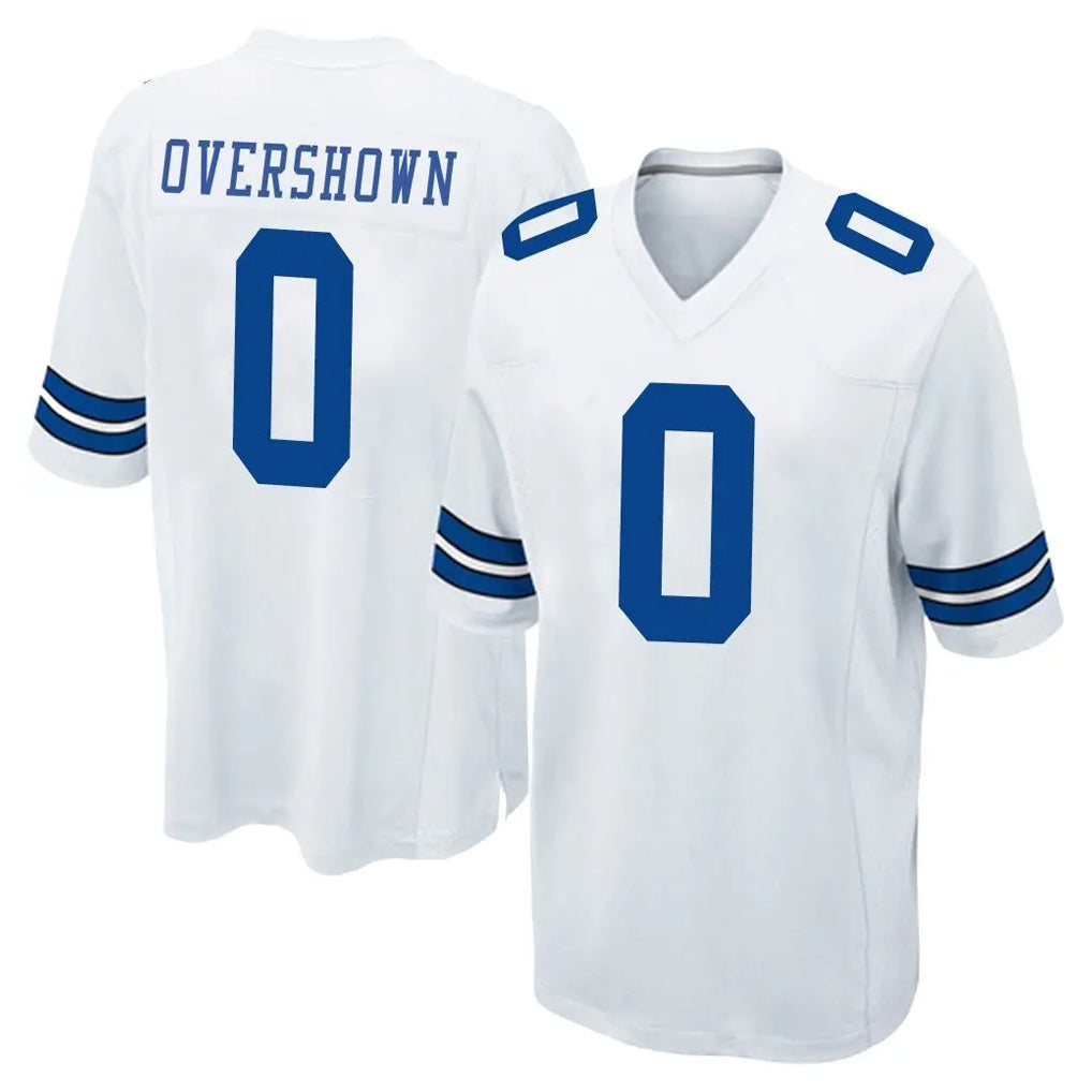 D.Cowboys #0 DeMarvion Overshown Player White Home Game Edoa Stitched Jerseys