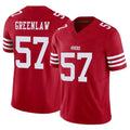 SF.49ers #57 Dre Greenlaw Player Red Limited Vapor F.U.S.E. Home Game Edoa Stitched Jerseys