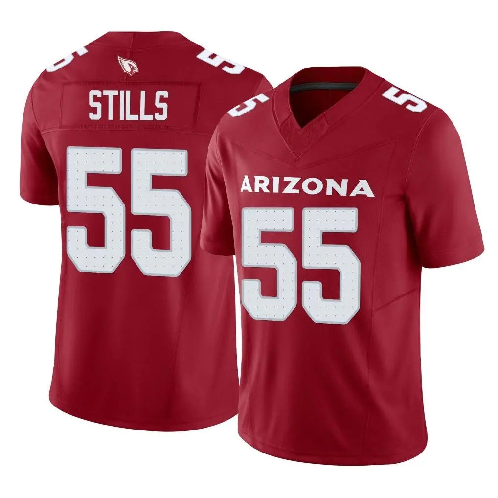 A.Cardinals #55 Dante Stills Player Cardinal Vapor F.U.S.E. Limited Home Game Edoa Stitched Jerseys