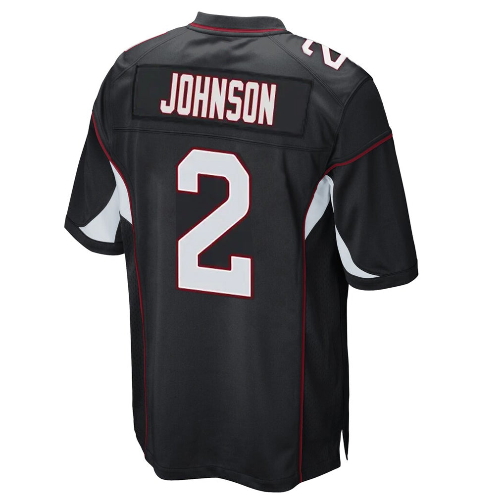 A.Cardinals #2 Will Johnson Player Black Home Game Edoa Stitched Jerseys