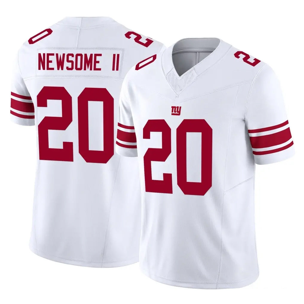NY.Giants #20 Greg Newsome II Player White Limited Vapor F.U.S.E. Home Game Edoa Stitched Jerseys