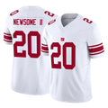 NY.Giants #20 Greg Newsome II Player White Limited Vapor F.U.S.E. Home Game Edoa Stitched Jerseys