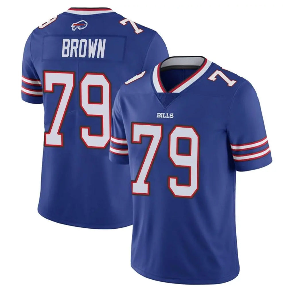 B.Bills #79 Spencer Brown Player Royal Vapor Untouchable Limited Edoa Stitched Jerseys