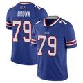 B.Bills #79 Spencer Brown Player Royal Vapor Untouchable Limited Edoa Stitched Jerseys