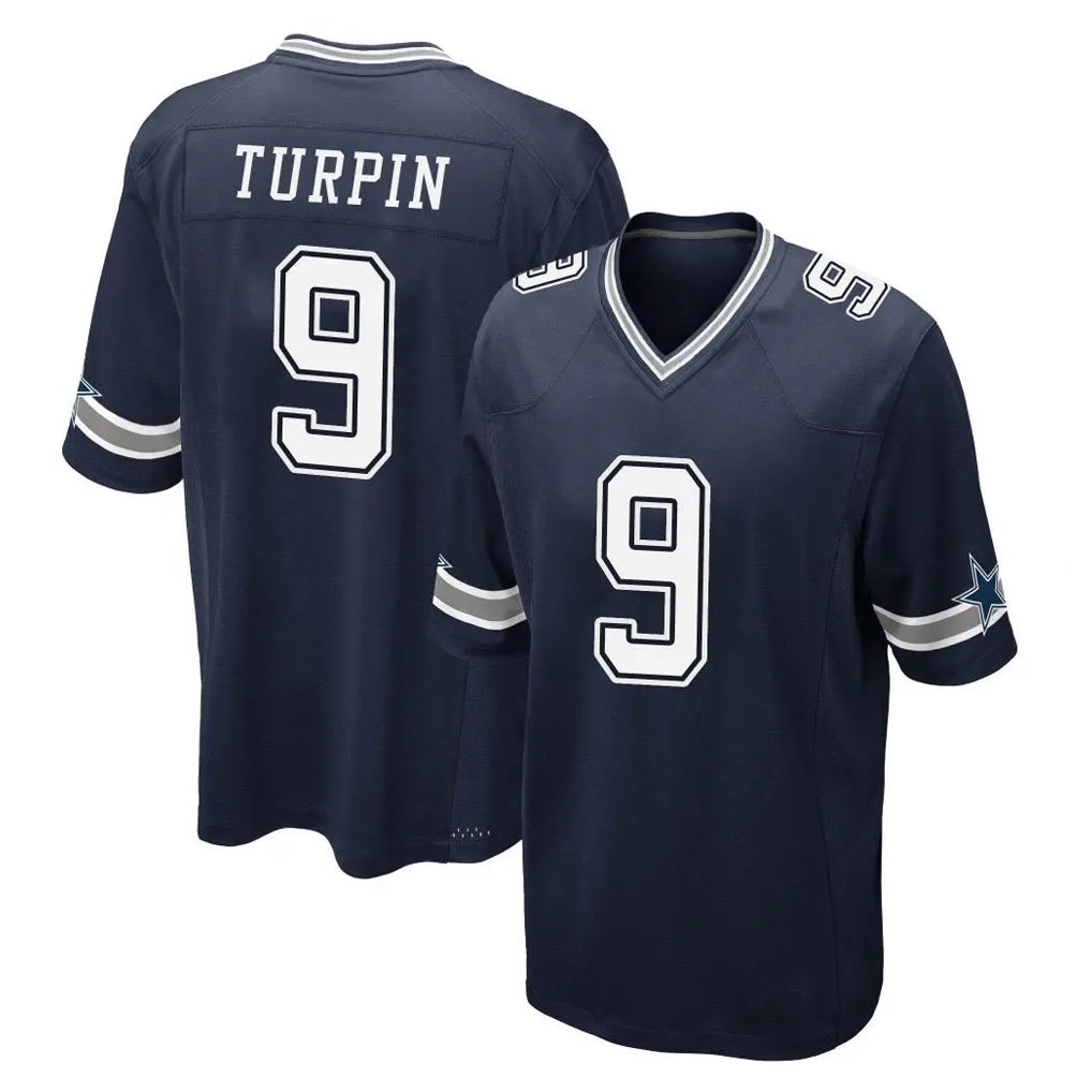 D.Cowboys #9 KaVontae Turpin Player Navy Home Game Edoa Stitched Jerseys