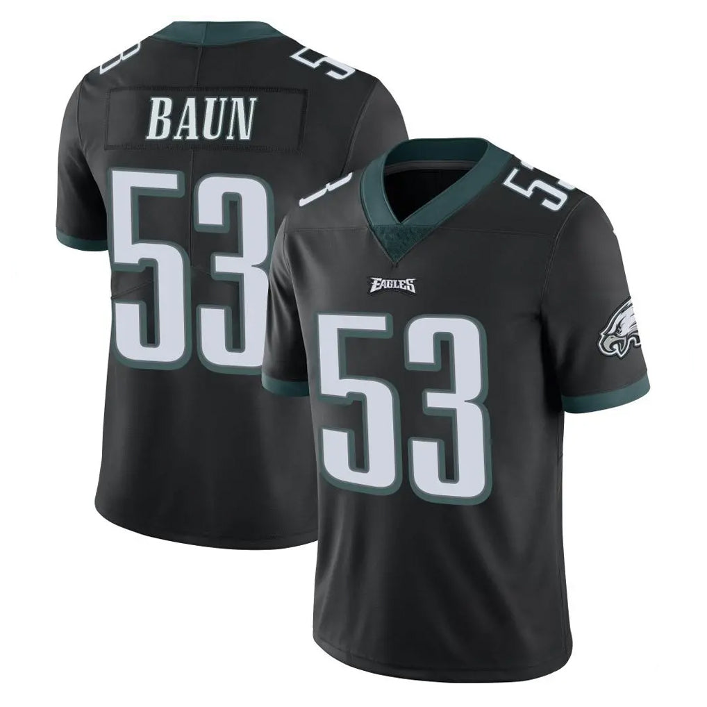 P.Eagles #53 Zack Baun Player Black Limited Vapor Untouchable Home Game Edoa Stitched Jerseys