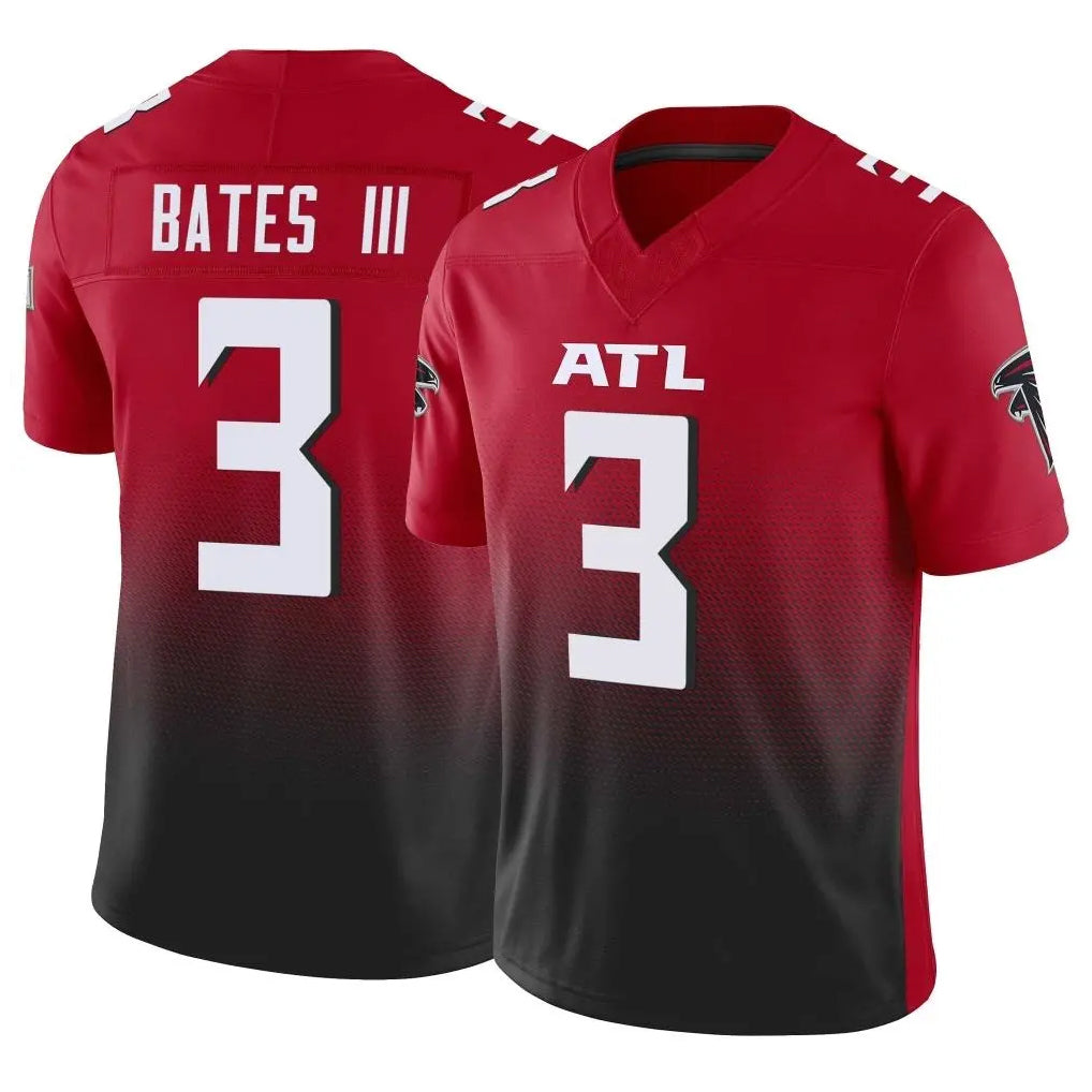 A.Falcons #3 Jessie Bates III Player Red Vapor F.U.S.E. Limited Home Game Edoa Stitched Jerseys