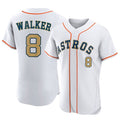 H.Astros #8 Christian Walker Player Gold Collection Limited Elite Home Edoa Stitched Jerseys