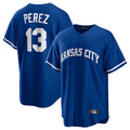 KC.Royals #13 Salvador Perez Player Royal Game Home Edoa Stitched Jerseys