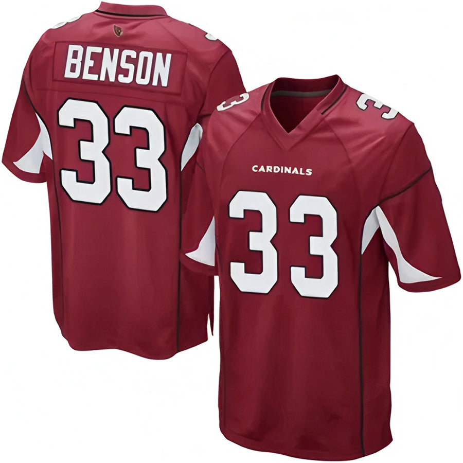 A.Cardinals #33 Trey Benson Player Game Edoa Stitched Jerseys