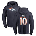 D.Broncos #10 Bo Nix Player Navy Pullover Hoodie Limited Edoa Stitched Jerseys