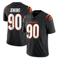 C.Bengals #90 Kris Jenkins Jr Player Black Vapor Untouchable Limited Home Game Edoa Stitched Jerseys