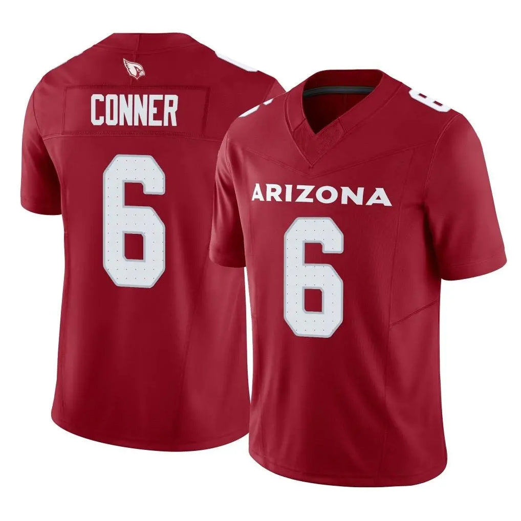 A.Cardinals #6 James Conner Player Cardinal Vapor F.U.S.E. Limited Home Game Edoa Stitched Jerseys