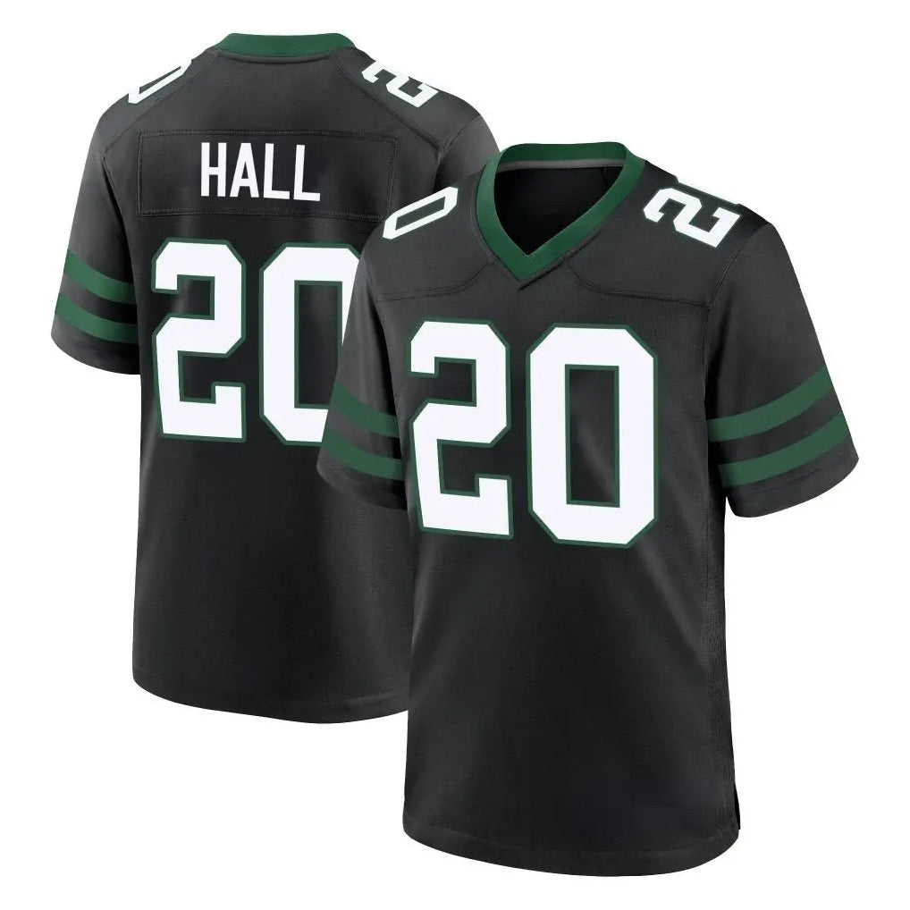 NY.Jets #20 Breece Hall Player Black Legacy Home Game Edoa Stitched Jerseys