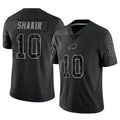 B.Bills #10 Khalil Shakir Player Black RFLCTV Limited Edoa Stitched Jerseys