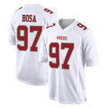 SF.49ers #97 Nick Bosa Player White Fashion Home Game Edoa Stitched Jerseys