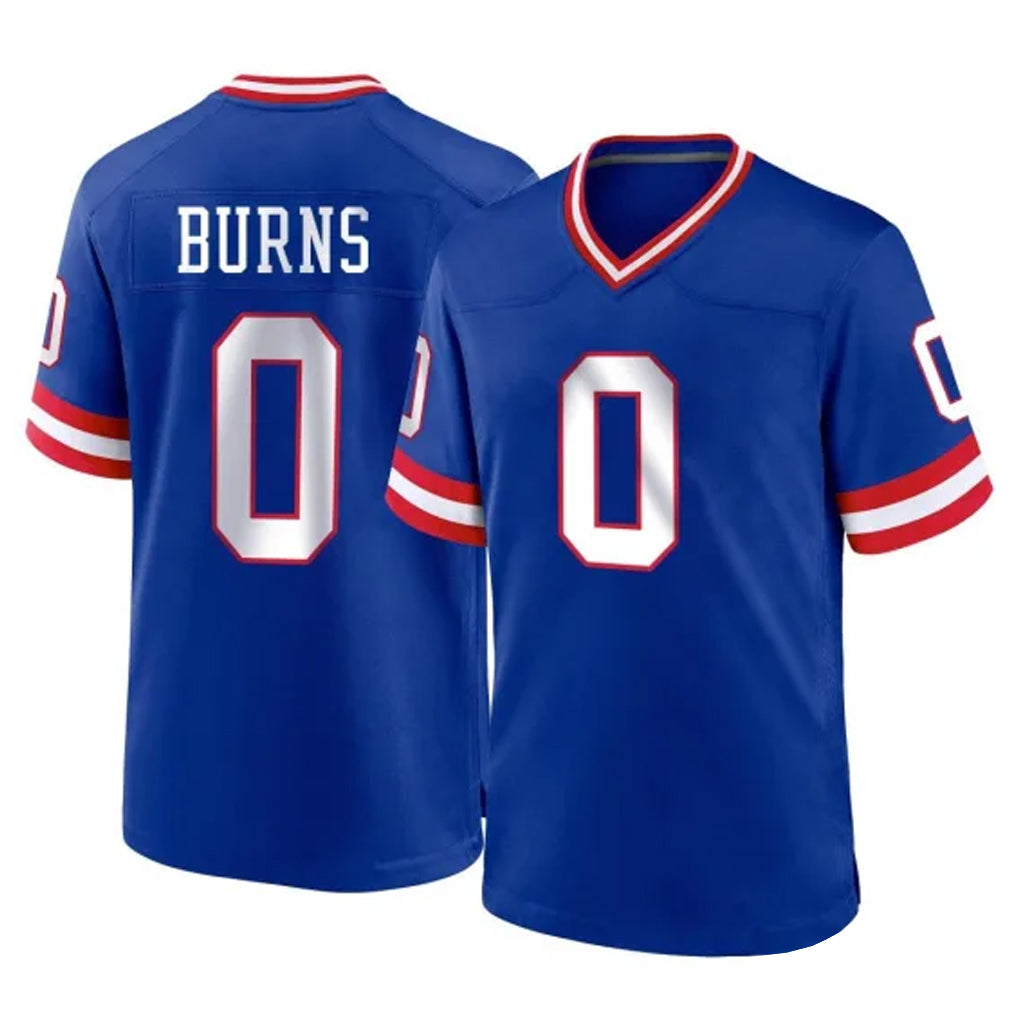 NY.Giants #0 Brian Burns Player Royal Classic Home Game Edoa Stitched Jerseys