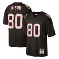 A.Falcons #80 Andre Rison Player Mitchell & Ness Black 1992 Legacy Edoa Stitched Jerseys