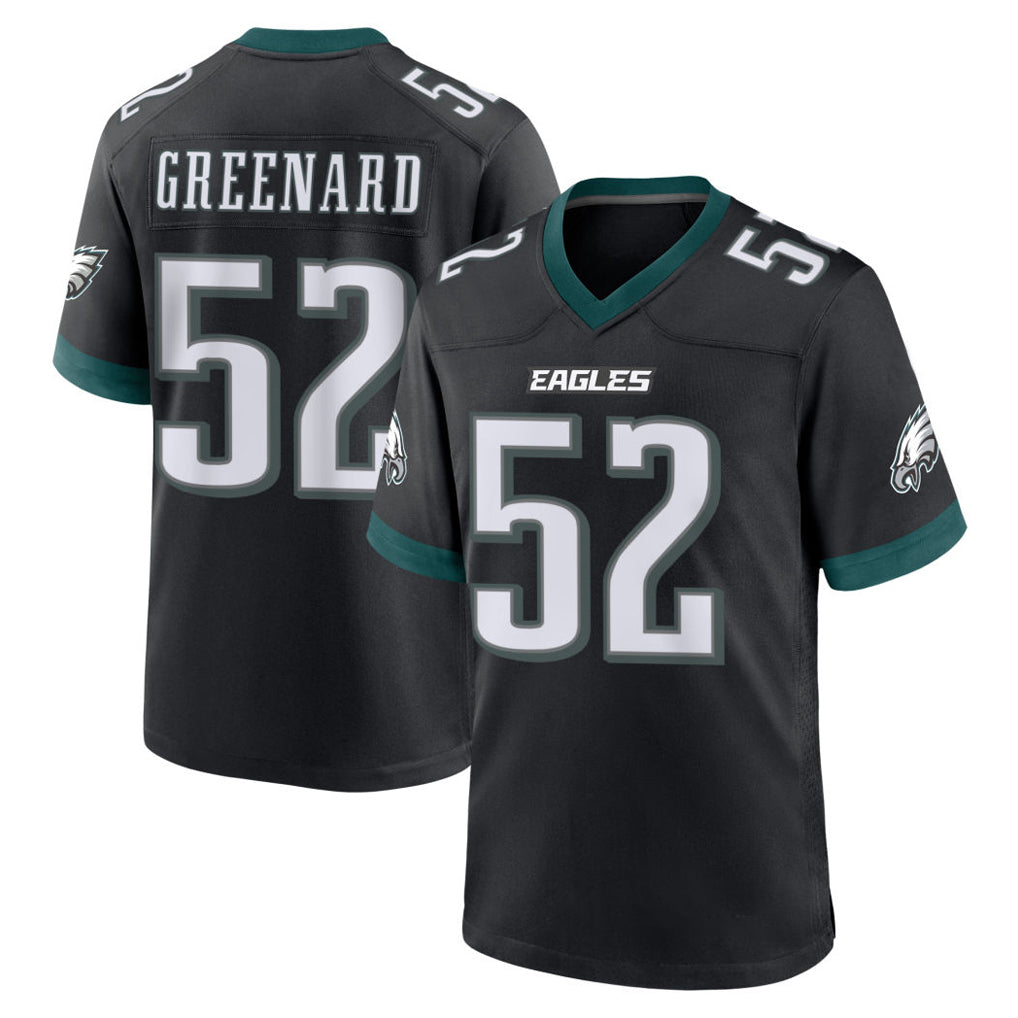 P.Eagles #52 Jonathan Greenard Player Black Game Home Edoa Stitched Jerseys