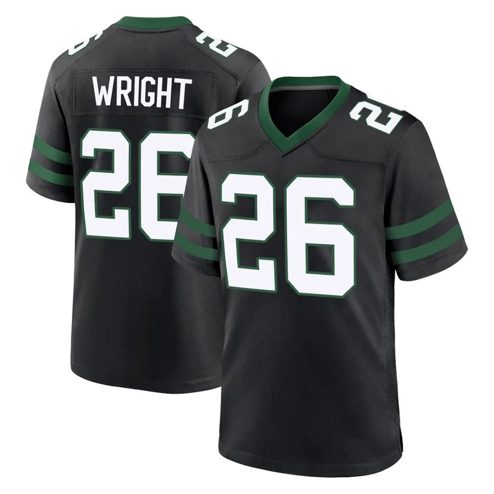NY.Jets #26 Nahshon Wright Player Black Legacy Home Game Edoa Stitched Jerseys