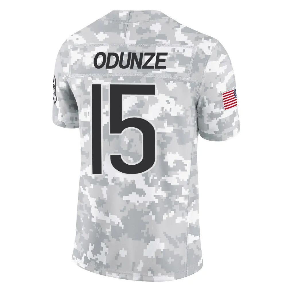 C.Bears #15 Rome Odunze Player Arctic Camo Salute to Service Limited Edoa Stitched Jerseys