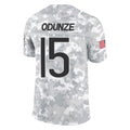 C.Bears #15 Rome Odunze Player Arctic Camo Salute to Service Limited Edoa Stitched Jerseys