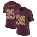 W.Commanders #39 Jeremy Reaves Player Burgundy Alternate Vapor Untouchable Home Game Edoa Stitched Jerseys