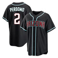 A.Diamondbacks #2 Geraldo Perdomo Player Black Home Game Edoa Stitched Jerseys