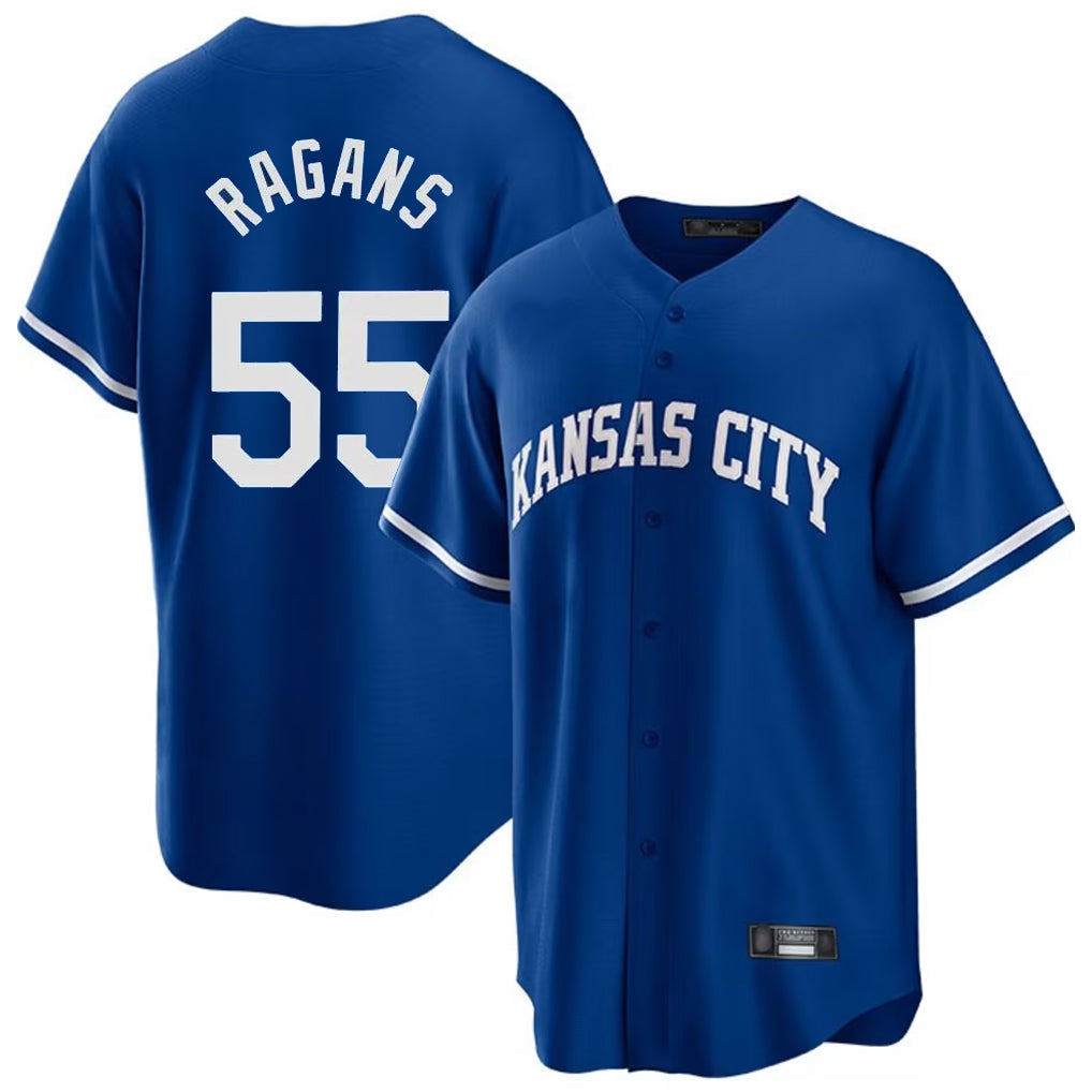 KC.Royals #55 Cole Ragans Player Royal Game Home Edoa Stitched Jerseys
