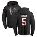 A.Falcons #5 Drake London Player Black Salute to Service Hoodies Edoa Stitched Jerseys