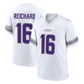 M.Vikings #16 Will Reichard Player White Alternate Home Game Edoa Stitched Jerseys