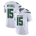 NY.Jets #15 Adonai Mitchell Player White Spotlight Limited Vapor Home Game Edoa Stitched Jerseys