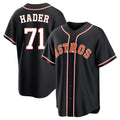 H.Astros #71 Josh Hader Player Black Fashion Out Home Game Edoa Stitched Jerseys