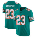 M.Dolphins #23 Zayne Anderson Player Aqua Limited Alternate Vapor Untouchable Home Game Edoa Stitched Jerseys
