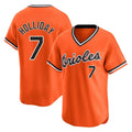 B.Orioles #7 Jackson Holliday Player Orange T-shirt Limited Home Game Edoa Stitched Jerseys