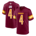 W.Commanders #4 Frankie Luvu Player Burgundy Home Game Edoa Stitched Jerseys