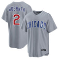 C.Cubs #2 Nico Hoerner Player Gray Home Game Edoa Stitched Jerseys