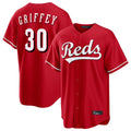 C.Reds #30 Ken Griffey Player Red Home Game Edoa Stitched Jerseys