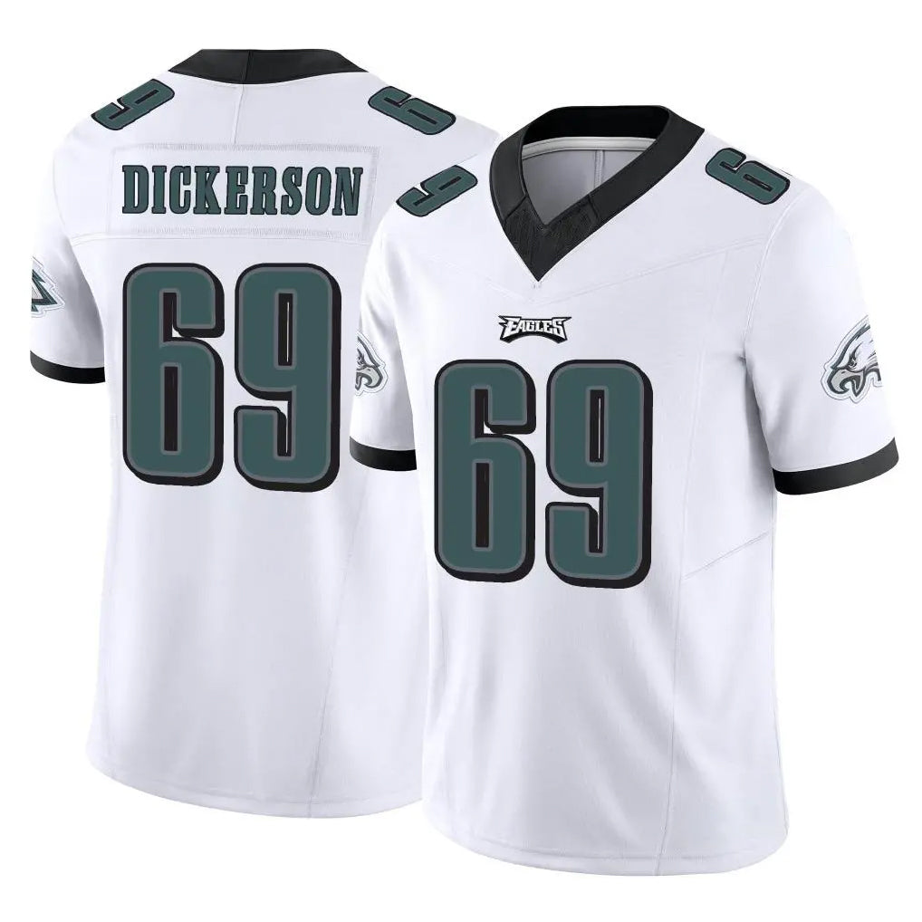 P.Eagles #69 Landon Dickerson Player White Limited Vapor F.U.S.E. Home Game Edoa Stitched Jerseys