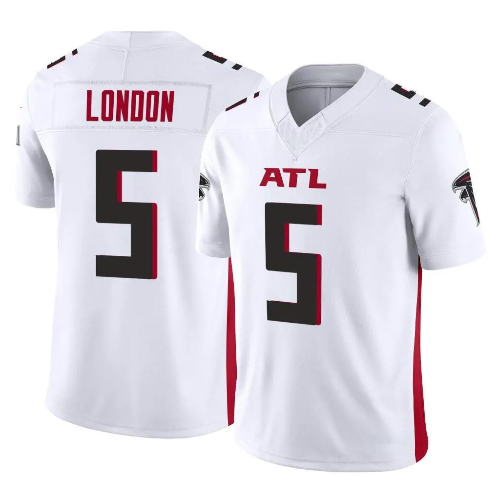 A.Falcons #5 Drake London Player White Vapor F.U.S.E. Limited Home Game Edoa Stitched Jerseys