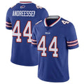 B.Bills #44 Joe Andreessen Player Royal Vapor Untouchable Limited Edoa Stitched Jerseys