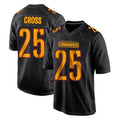 W.Commanders #25 Nick Cross Player Black Carbon Fashion Home Game Edoa Stitched Jerseys