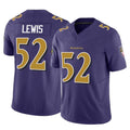 B.Ravens #52 Ray Lewis Player Purple Vapor F.U.S.E. Limited Home Game Edoa Stitched Jerseys
